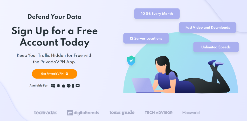 2022년 무료 VPN 추천 Best 5, Privado 무료 VPN