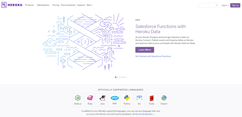 개발자를 위한 무료 웹 호스팅 사이트, Heroku