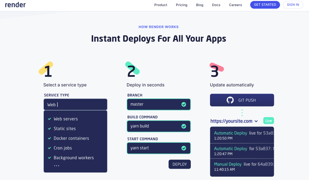 개발자를 위한 무료 웹 호스팅 사이트, Render