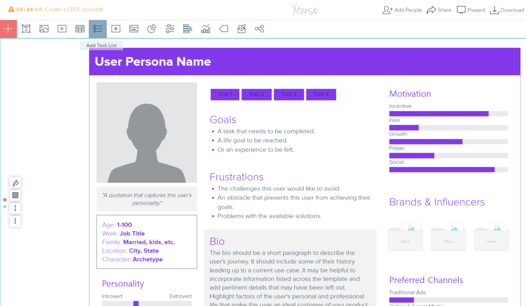 페르소나 생성기 Best 5, Hubspot - Xtensio