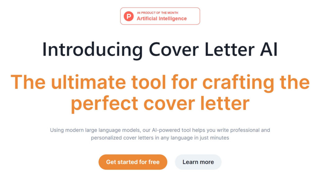 AI 기반 생상성 향상 도구 Coverletter-AI