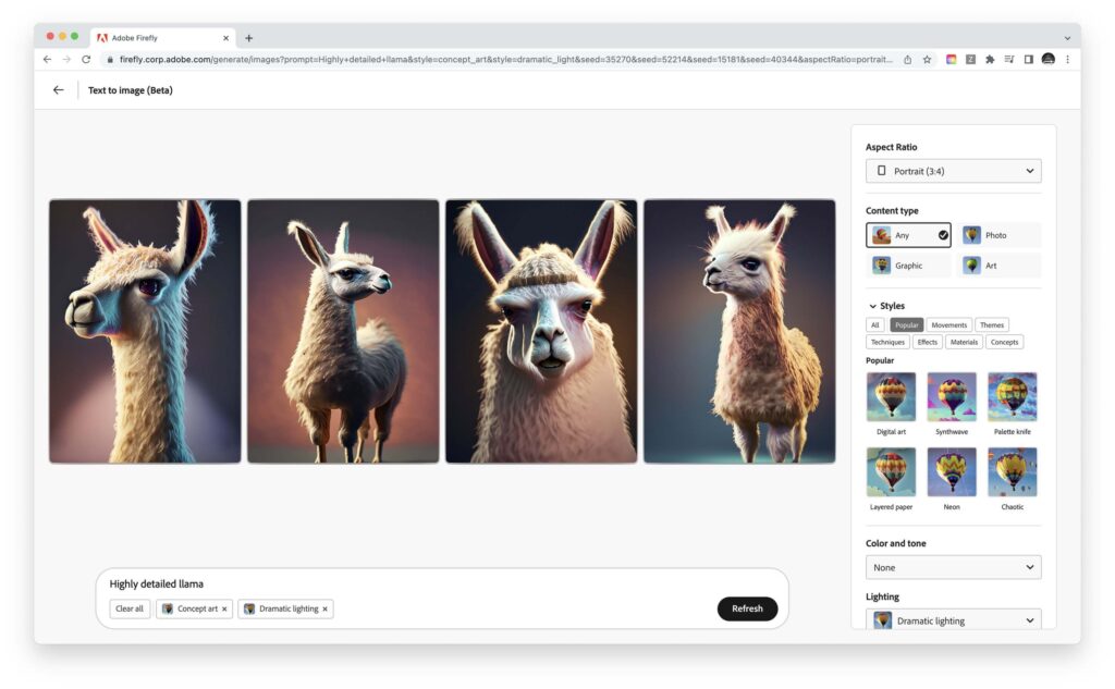 어도비 FIREFLY: 사용 방법