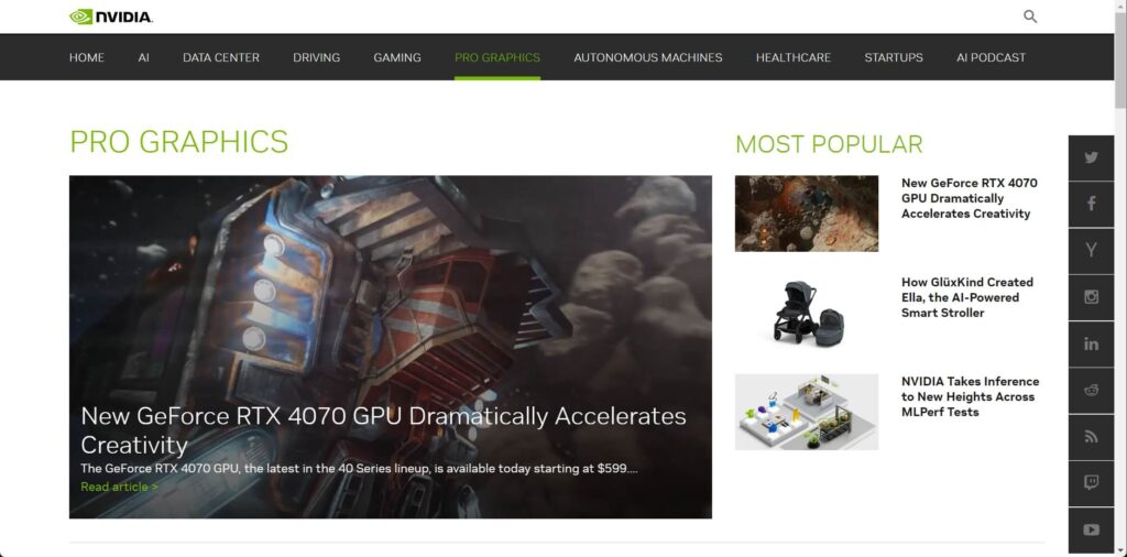 해외 AI 정보 블로그 웹사이트 NVIDIA 블로그