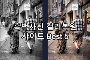 흑백사진 컬러복원 사이트 Best 5