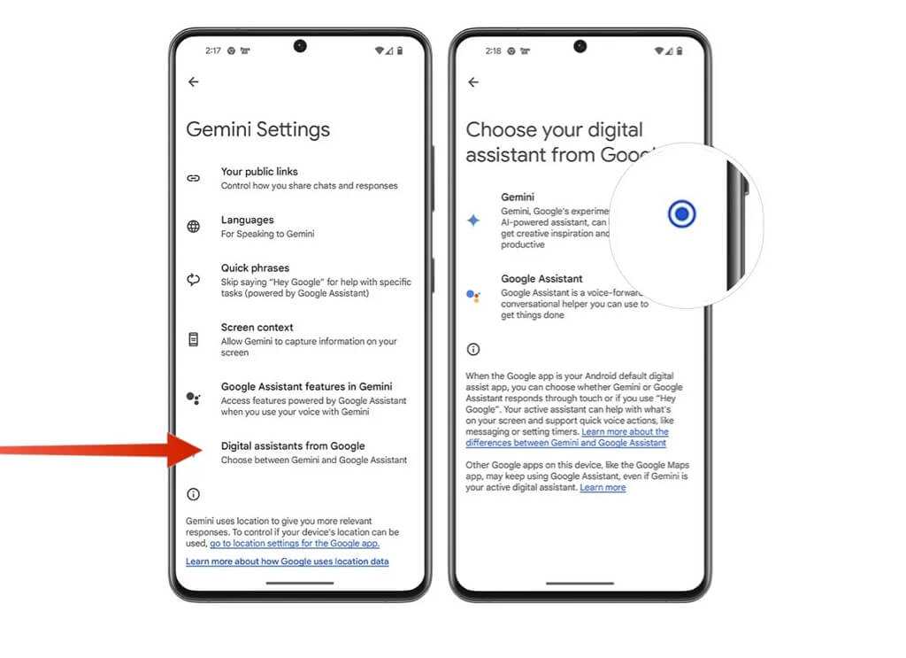 구글 어시스턴트를 제미나이로 대체하는 방법