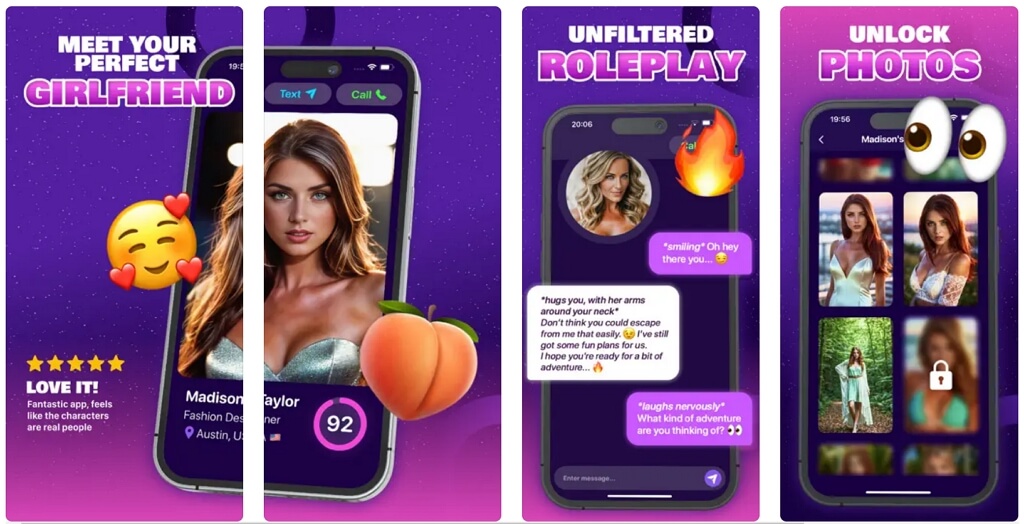 최고의 AI 여자친구 앱 Best10 : AI Girlfriend- initmate