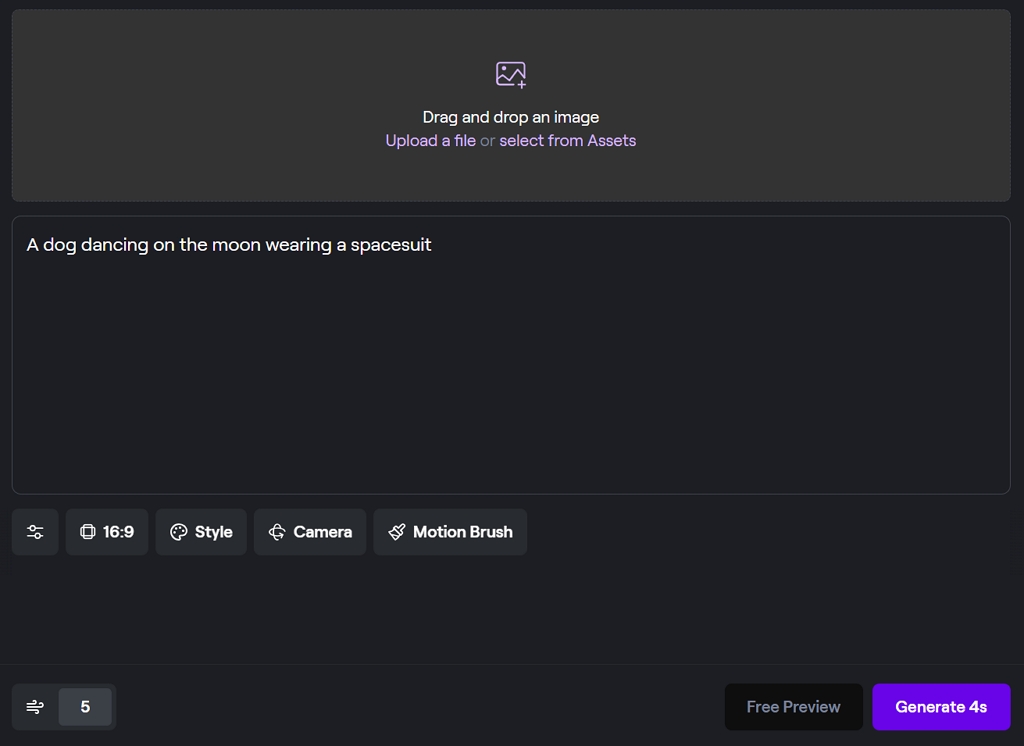 Runway AI 활용하여 동영상 동영상 만들기
