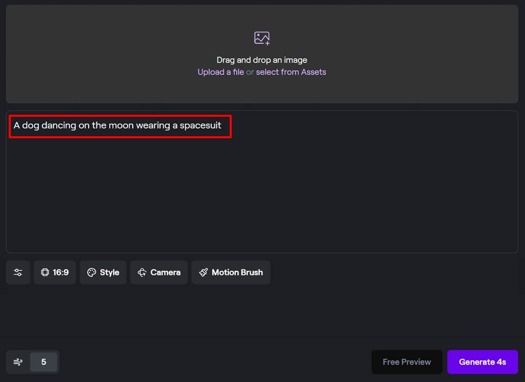 Runway AI 활용하여 동영상 만들기: 텍스트 프롬프트 작성
