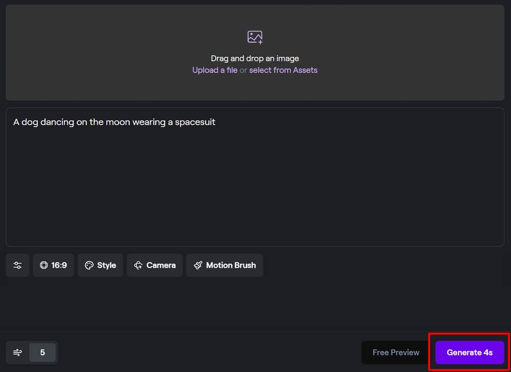 Runway AI 활용하여 동영상 만들기: 동영상 생성
