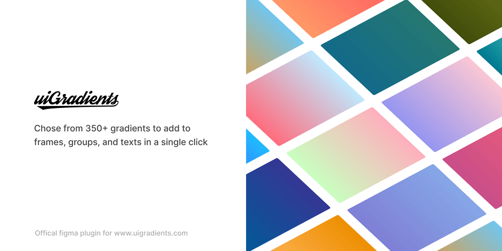 UX 디자인 작업 자동화 피그마 플러그인 - uiGradients