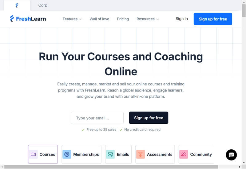 온라인 강의 제작을 위한 플랫폼 추천: FreshLearn