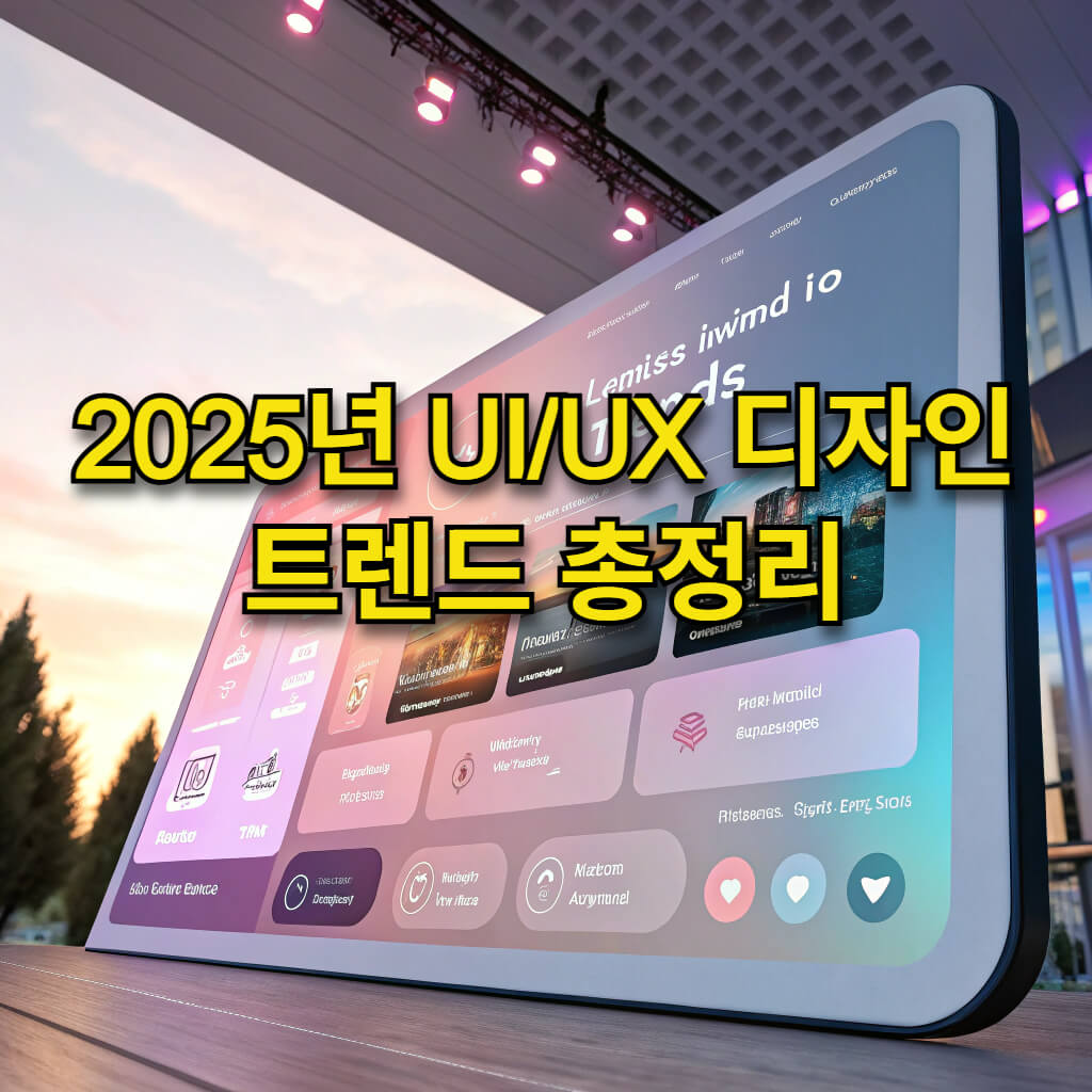 2025년 UI/UX 디자인 트렌드 총정리