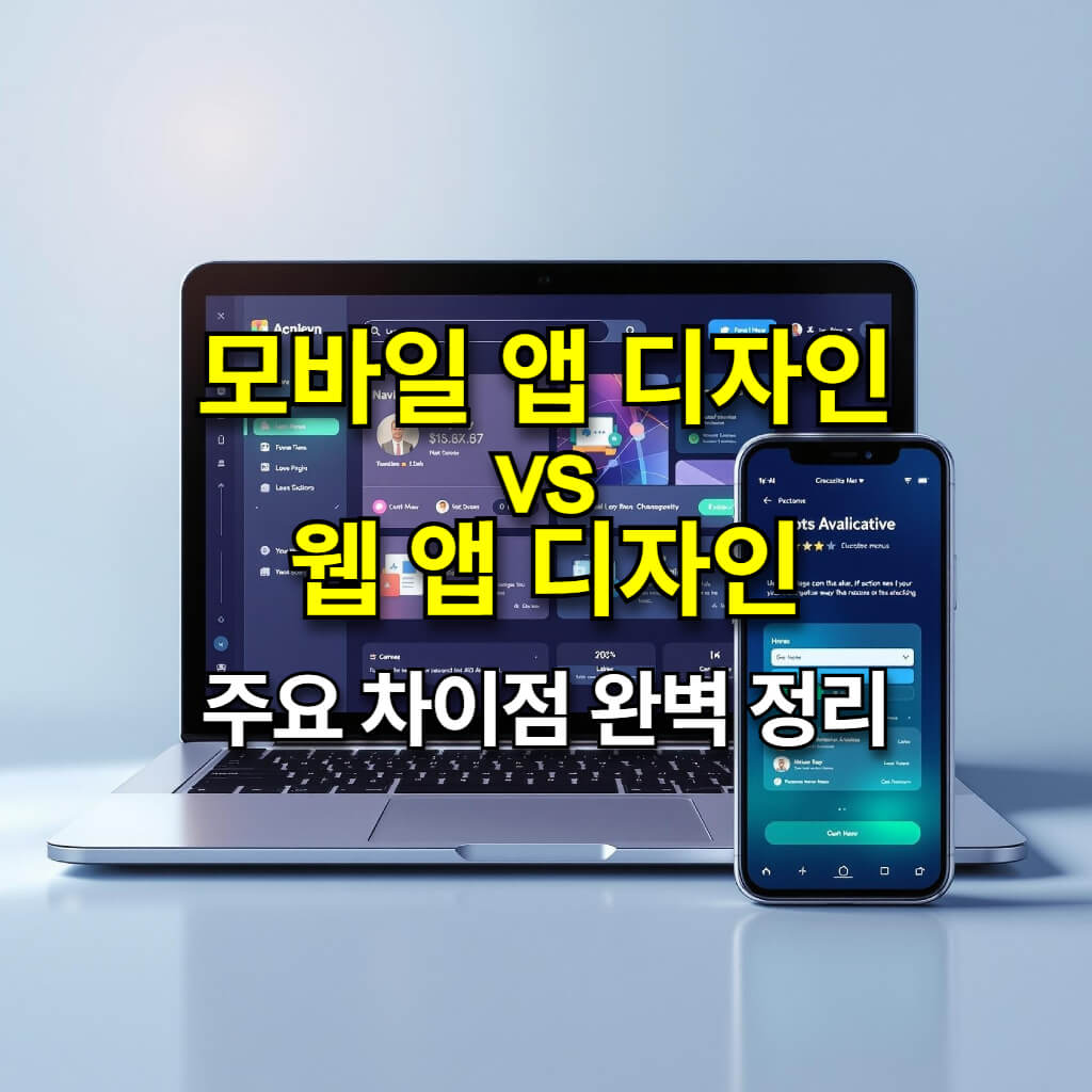 모바일 앱 디자인 vs 웹 앱 디자인: 주요 차이점 완벽 정리