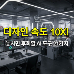 2025년 UI/UX 디자인 속도 10배 높이는 AI 도구 총정리
