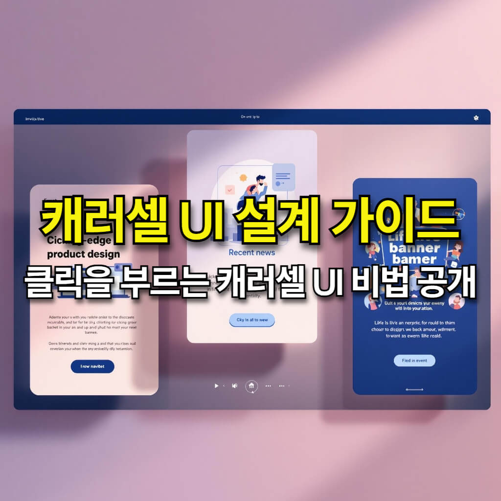 매력적인 사용자 경험을 위한 캐러셀 UI 설계 가이드
