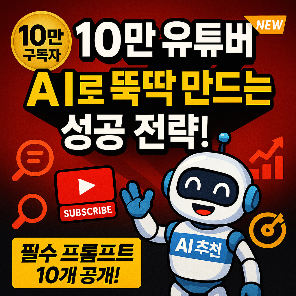 10만 유튜버가 되기 위한 필수 AI 프롬프트 10가지
