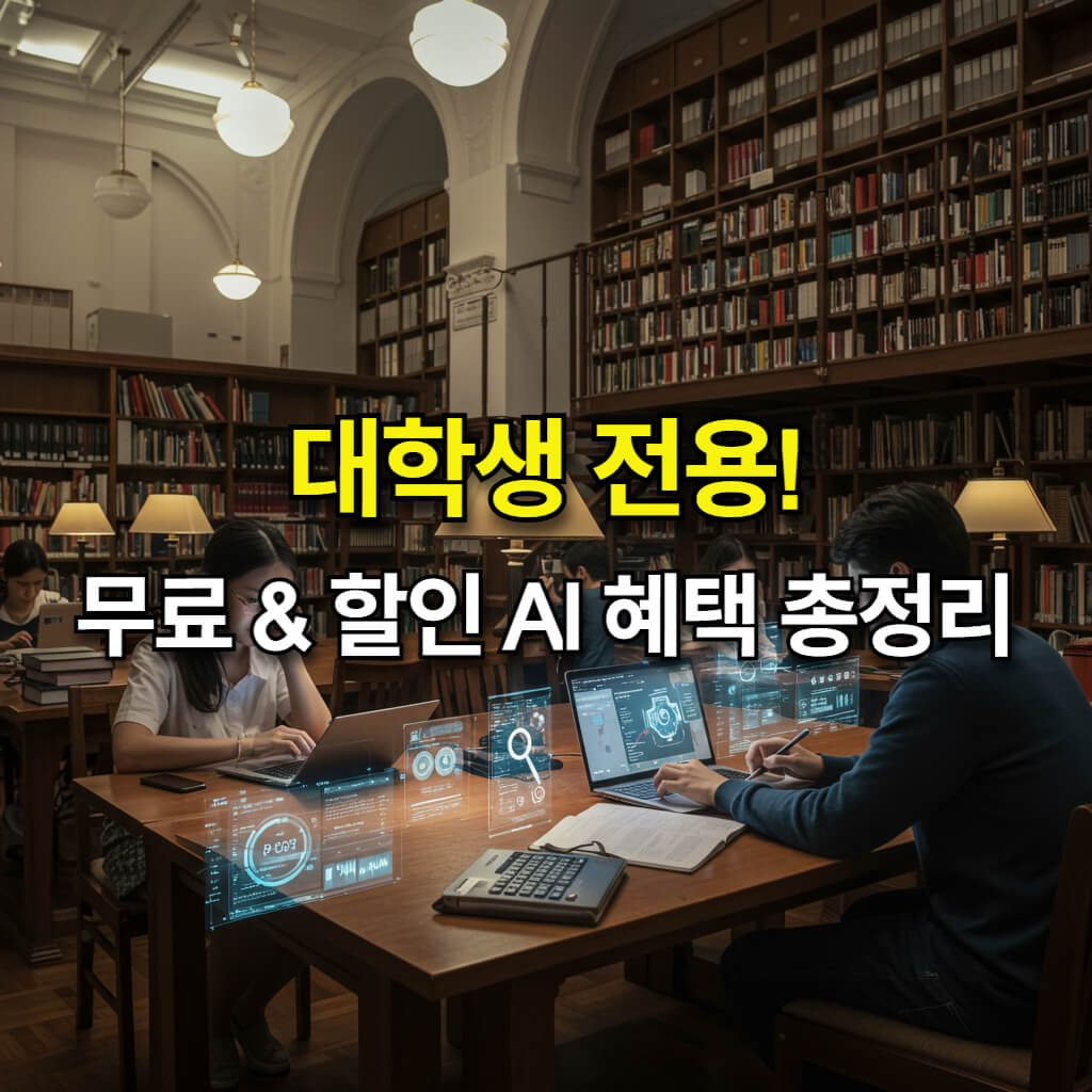 대학생이라면 챙겨야 할 무료 할인 AI 서비스 혜택 총정리