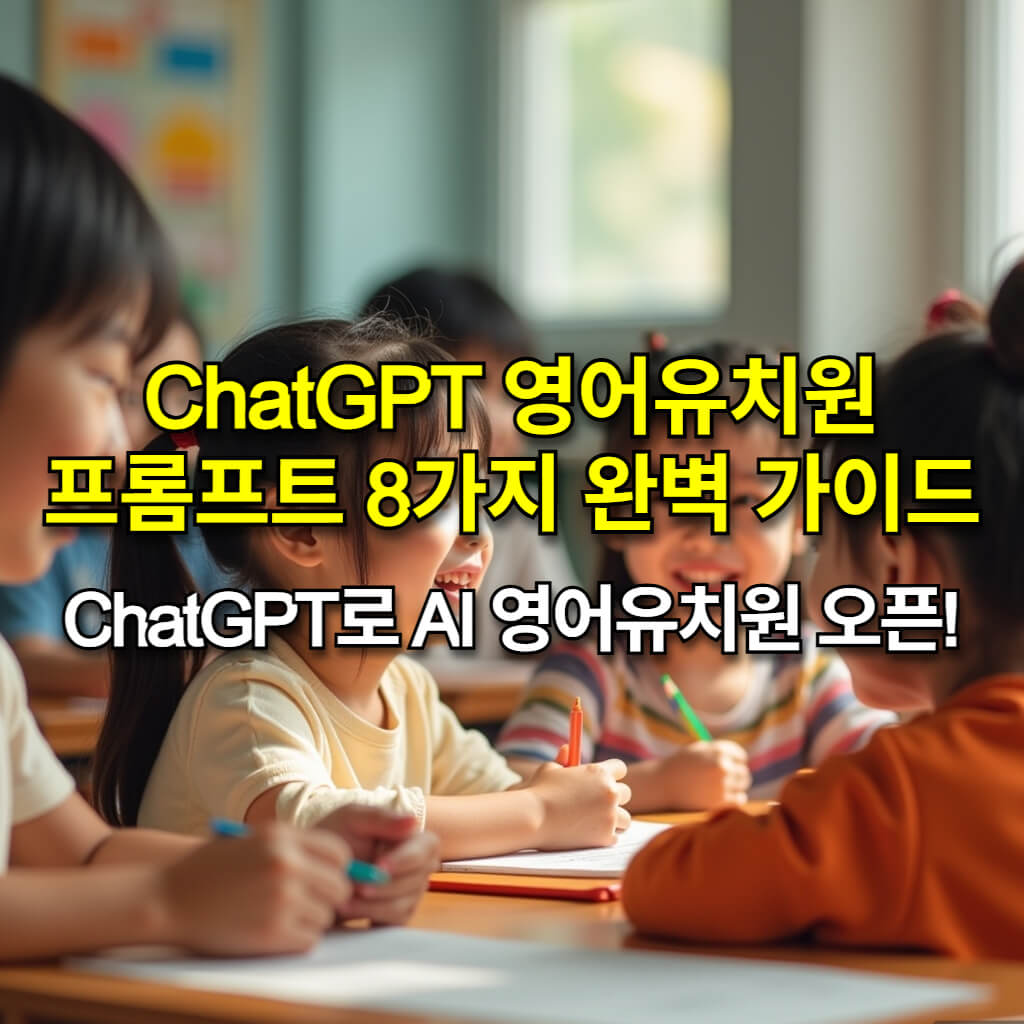 ChatGPT 영어유치원 프롬프트 8가지 완벽 가이드