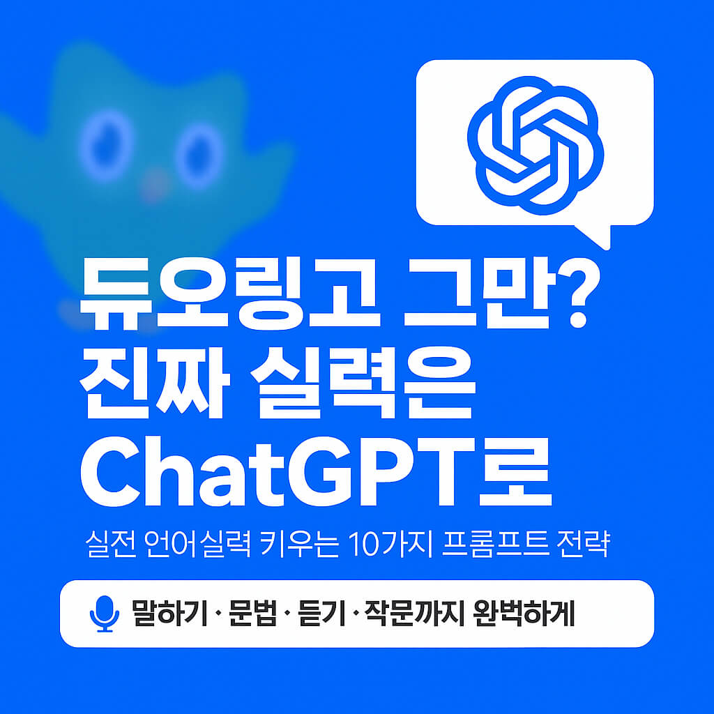 듀오링고 한계 극복하는 ChatGPT 활용 언어학습 전략