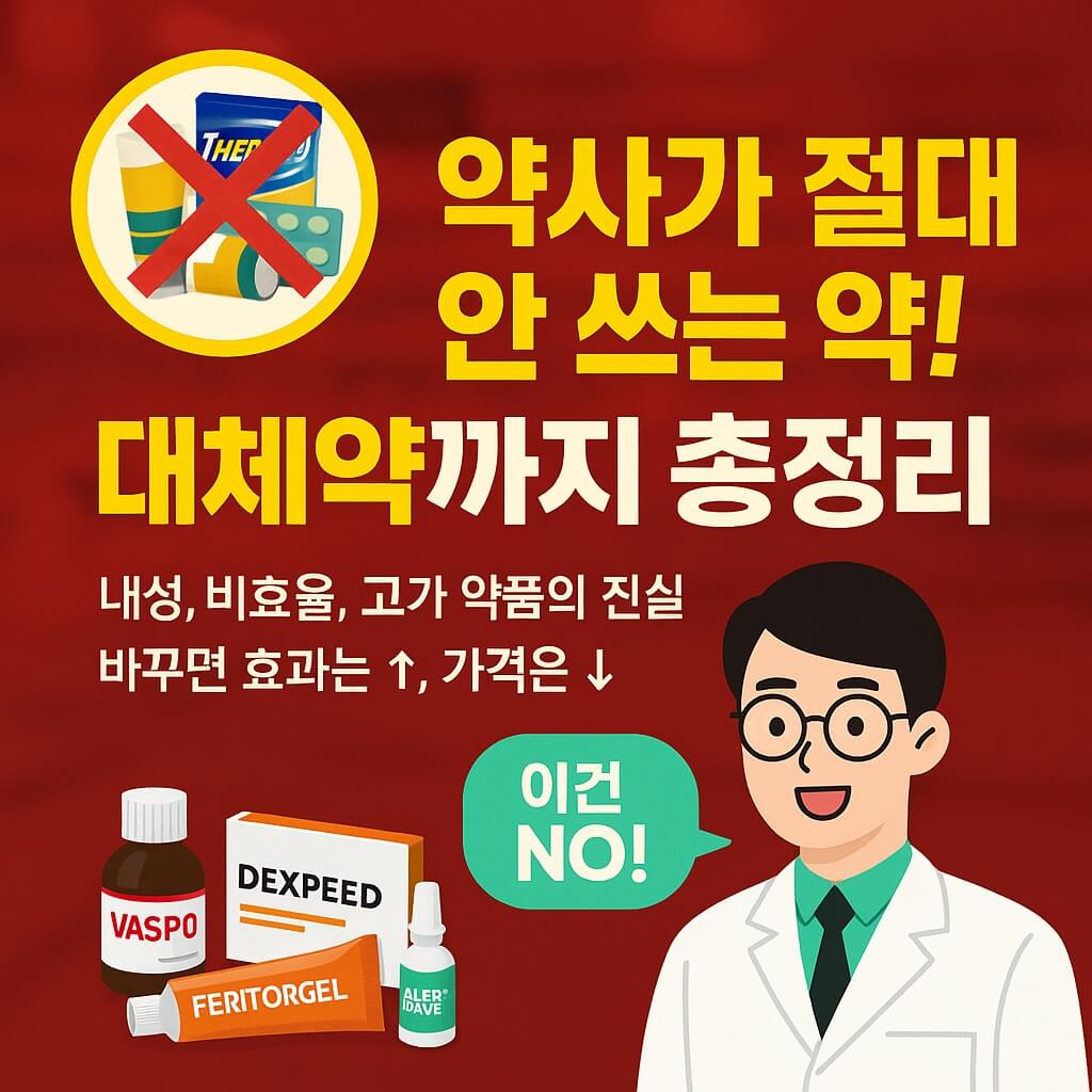 약사가 절대 사지 않는 약 4가지