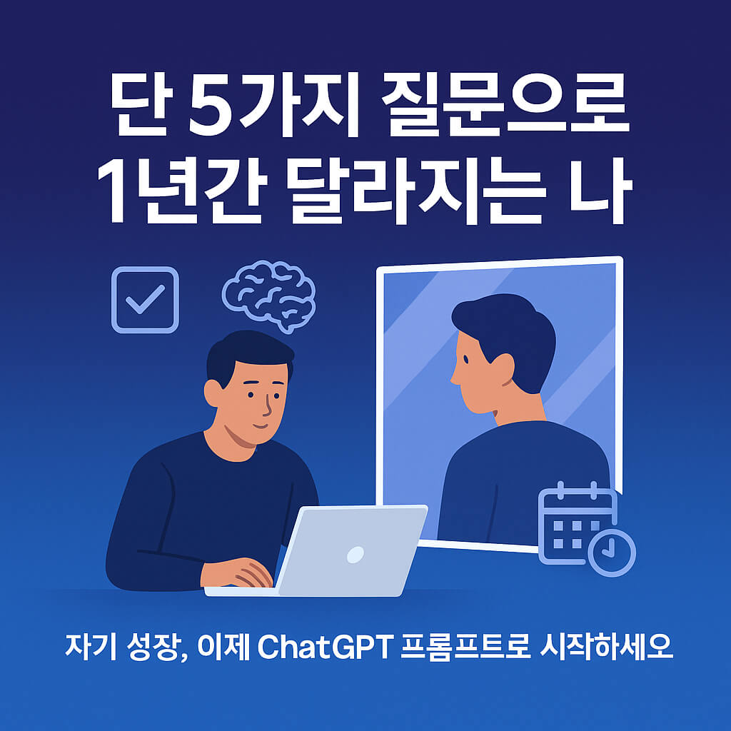 개인 성장을 위한 ChatGPT 프롬프트 5가지
