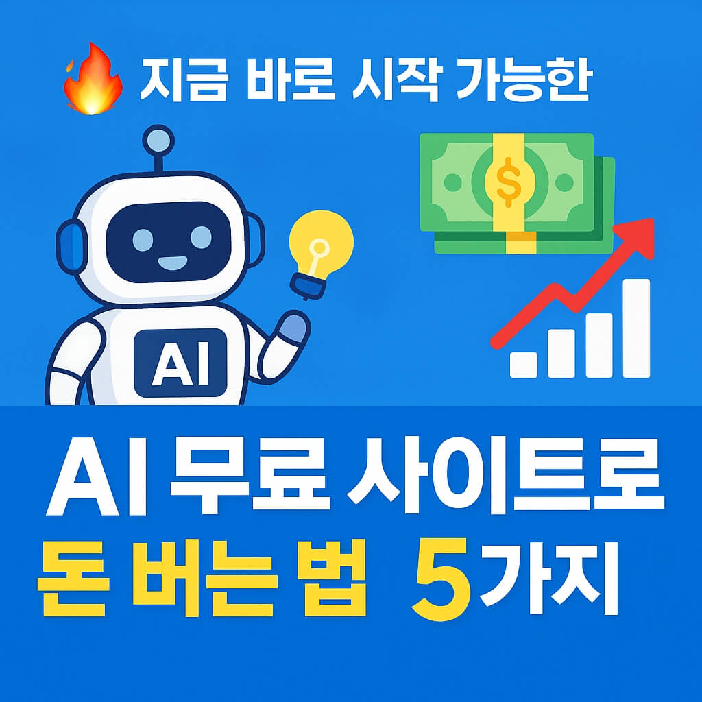 AI 무료 사이트로 수익 창출하는 방법 5가지