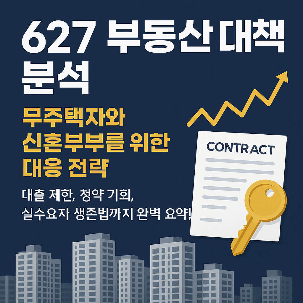 627 부동산 대책 분석: 무주택자와 신혼부부를 위한 대응 전략