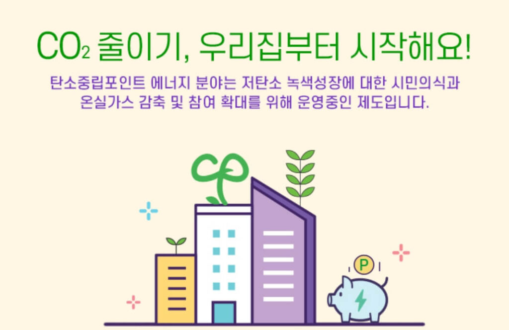 정부 지원 ‘탄소중립 포인트’ 제도 활용하기