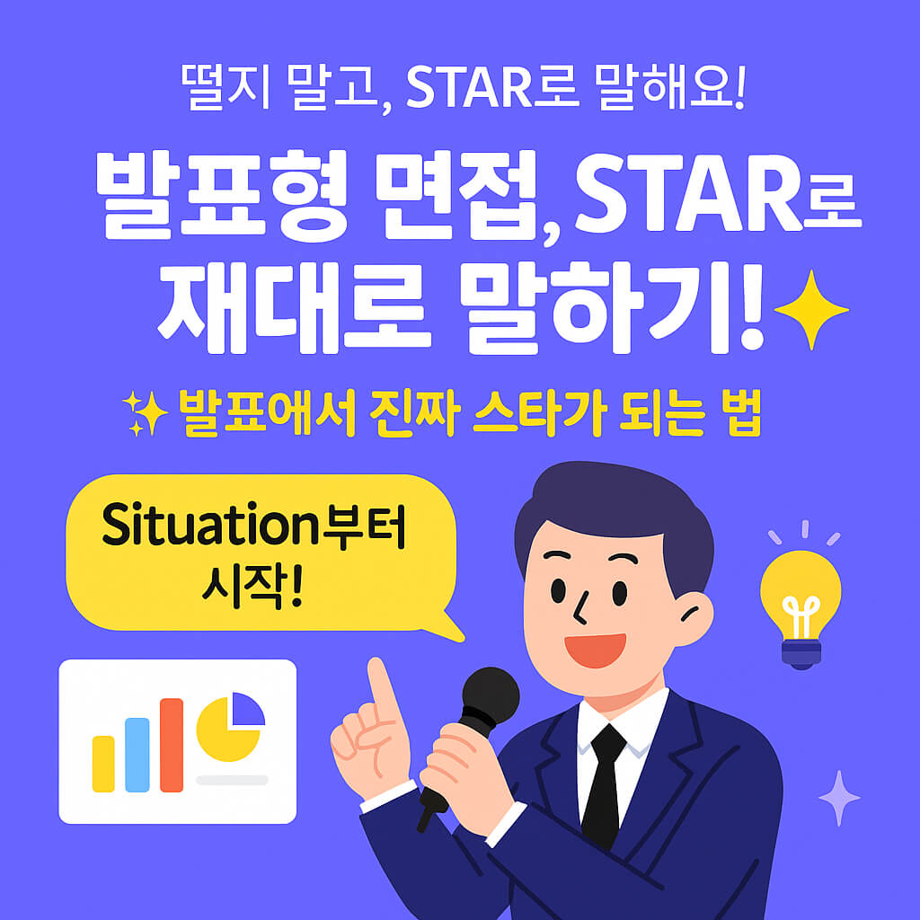 발표형 면접에서 STAR 기법으로 매력 폭발 프레젠테이션 만들기