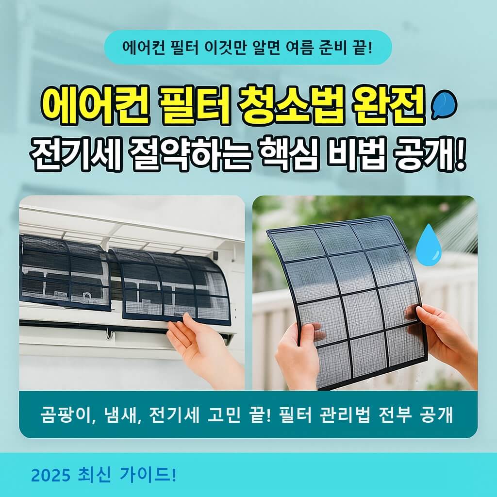 에어컨 필터 종류부터 청소까지 완벽 정리