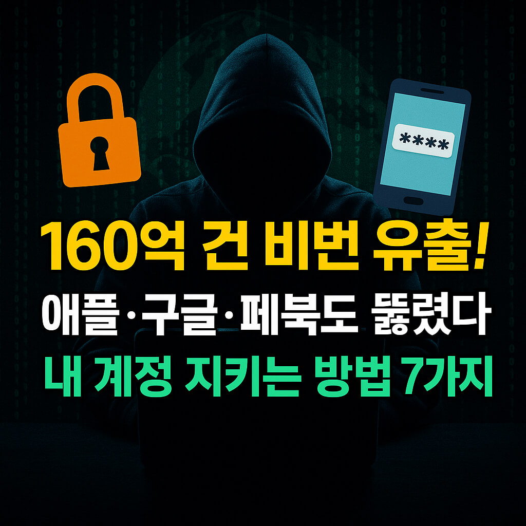 애플 구글 페이스북까지 해킹: 내 계정 지키는 방법 7가지