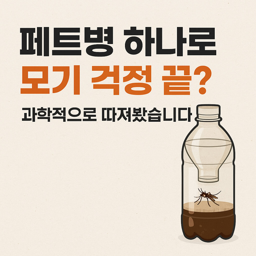 페트병 하나로 모기 걱정 끝? 과학적으로 따져봤습니다