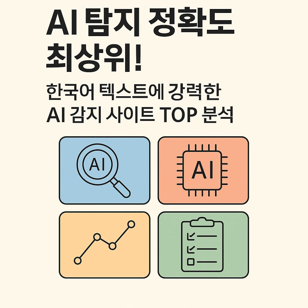 한국어 텍스트에 강력한 AI 탐지 사이트 TOP5