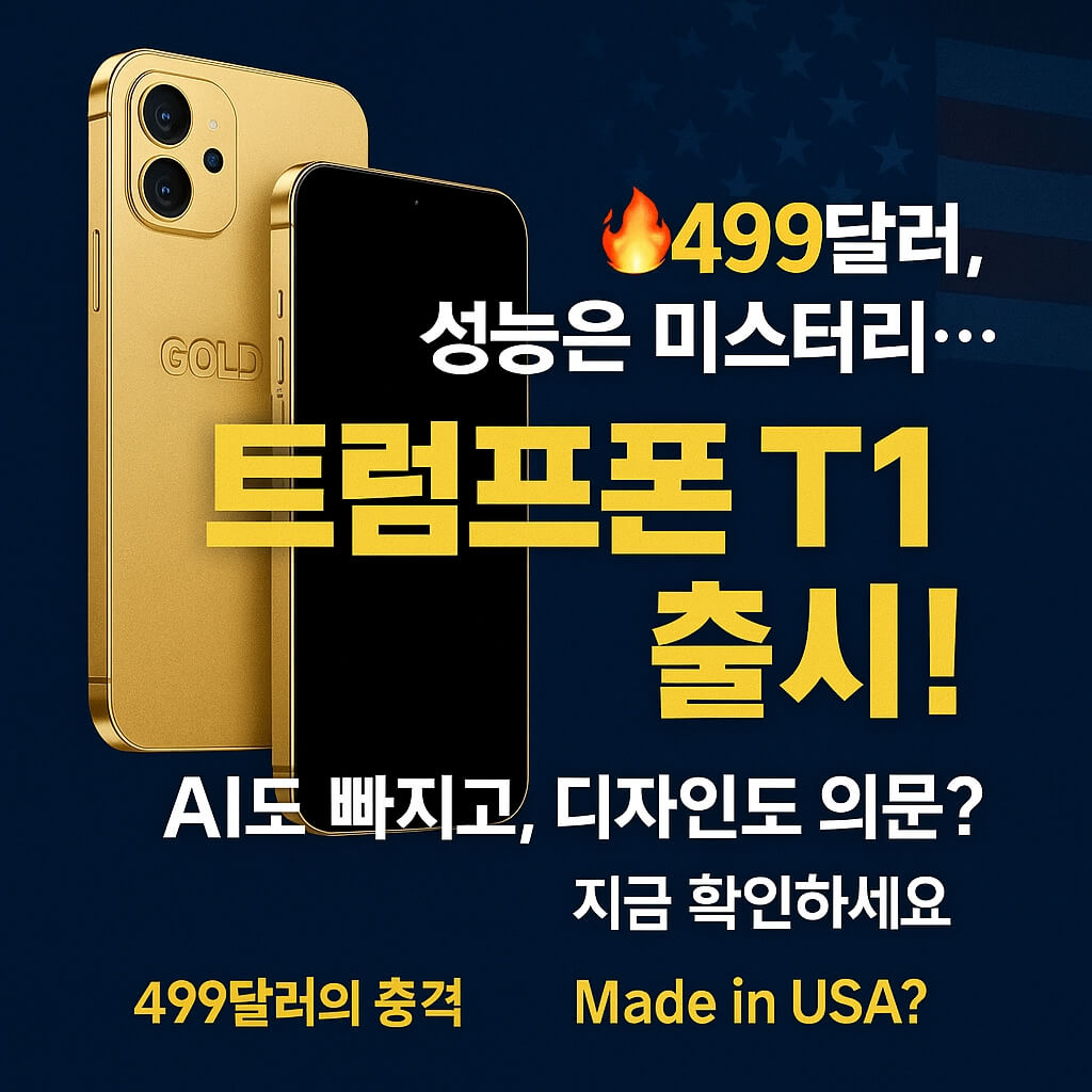 트럼프 모바일 T1폰 출시: 성능 가격 모두 충격적인 이유
