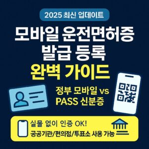 모바일 운전면허증 발급 등록 방법 완벽 가이드 Complete Guide to Registering for a Mobile Driver’s License01