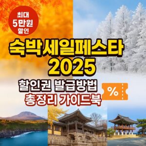 숙박세일페스타 2025 할인권 발급방법 총정리 가이드북 Complete guide to obtaining discount coupons for the 2025 Accommodation Sale Festival