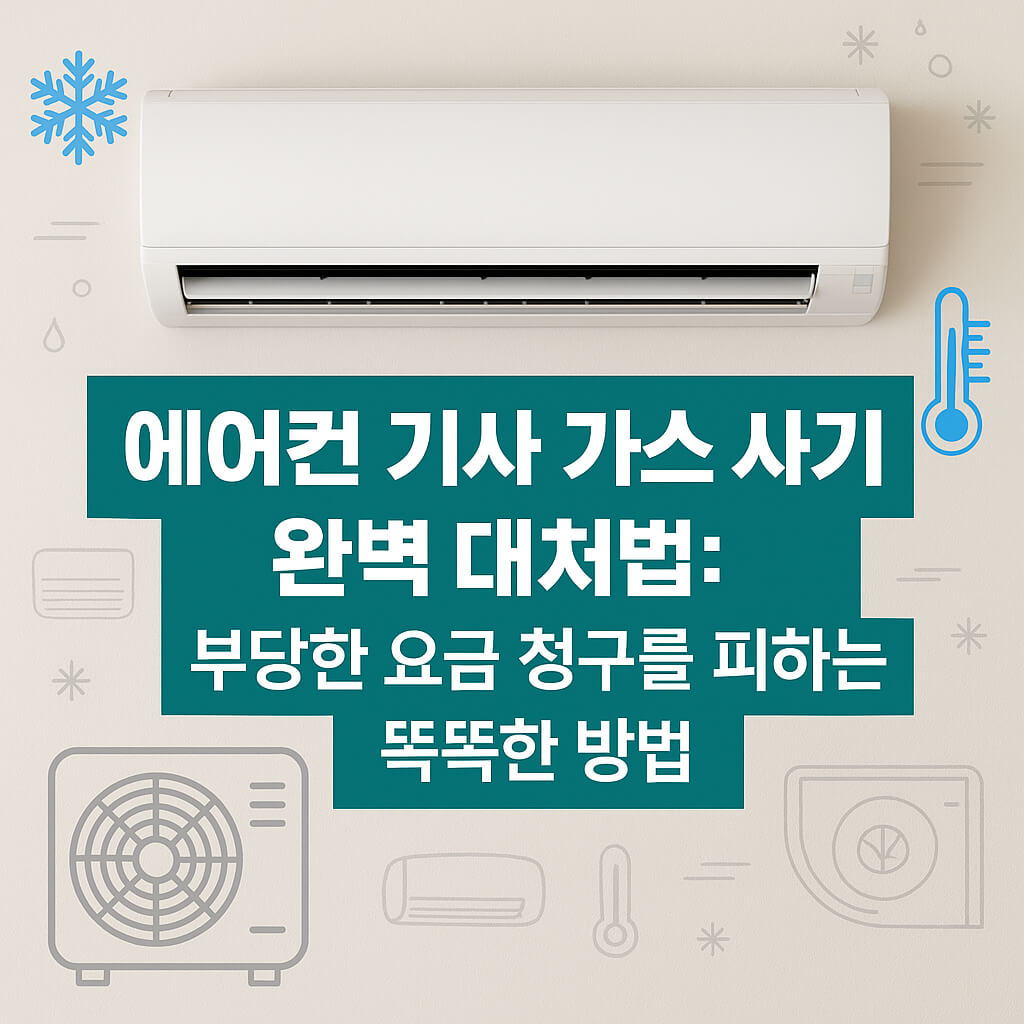 에어컨 기사 가스 사기 완벽 대처법