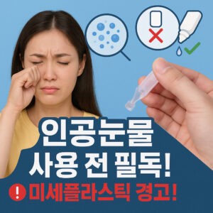 인공눈물 사용 전 필독! 미세플라스틱으로부터 눈을 지키는 올바른 개봉법