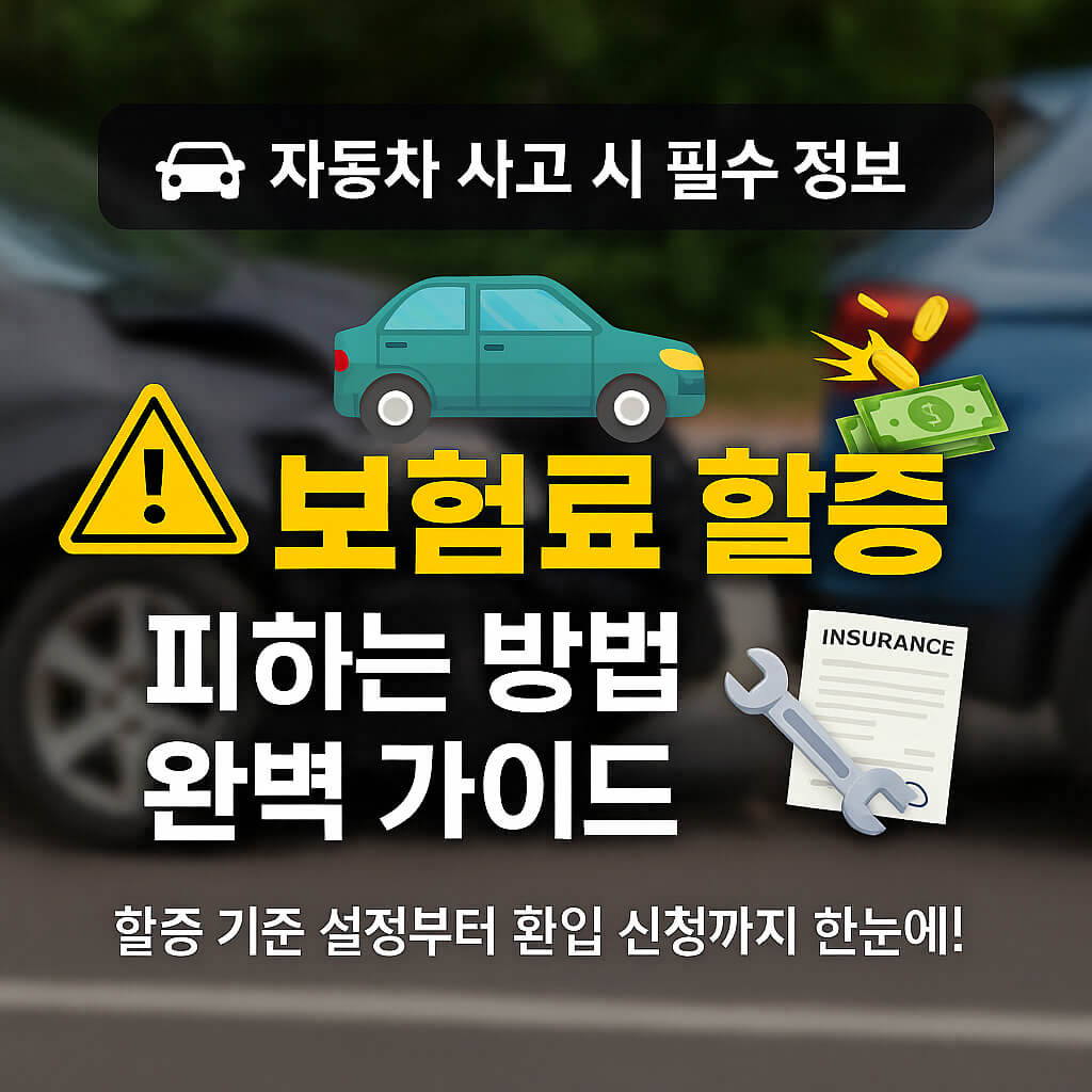 자동차 보험료 할증 피하는 방법 완벽 가이드