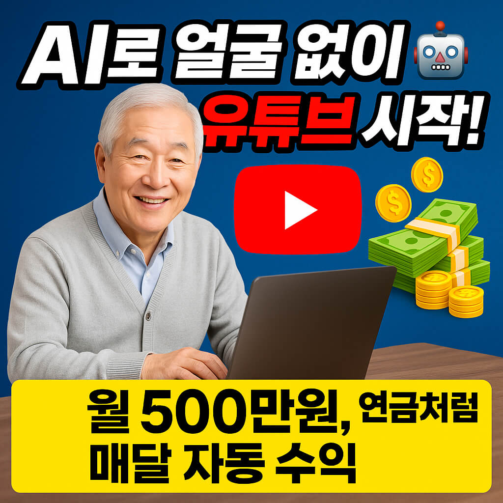 시니어 유튜브로 연금처럼 월 500만원 버는 방법 총정리