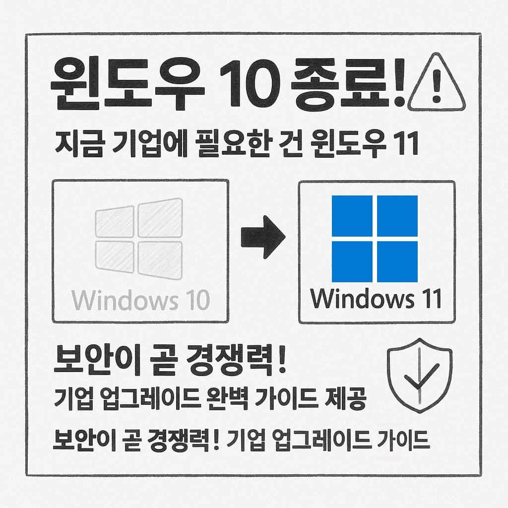 윈도우 10 종료, 기업 윈도우 11 업그레이드 필수 가이드