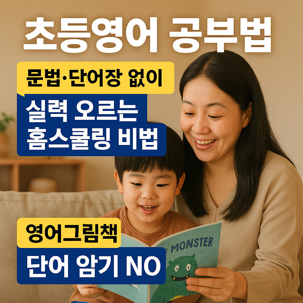 초등영어 공부법, 단어 문법 없이 실력 오르는 홈스쿨링 비법