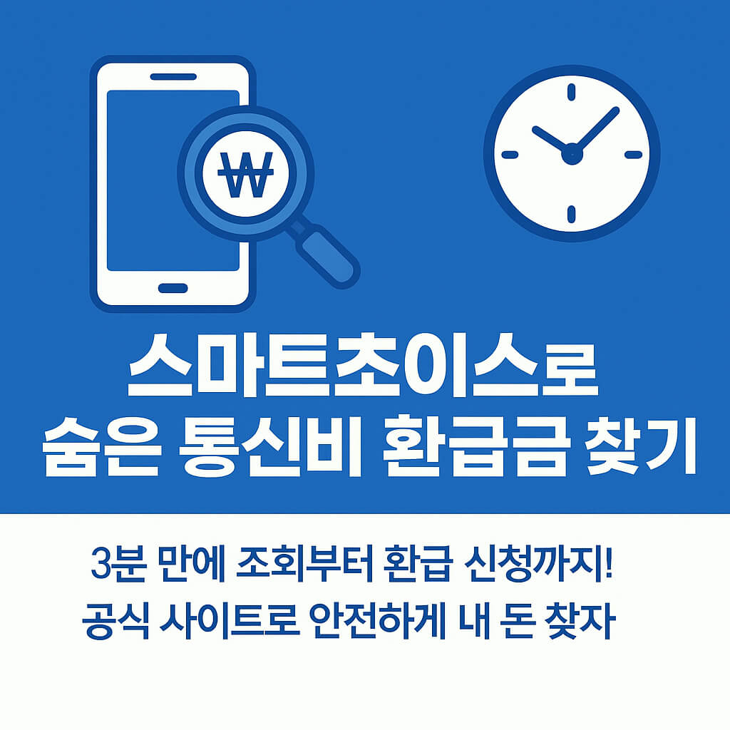 스마트초이스로 통신비 환급금 3분 만에 찾는 방법