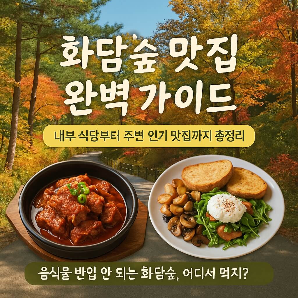 화담숲 맛집 완벽 가이드: 내부 식당부터 주변 맛집까지