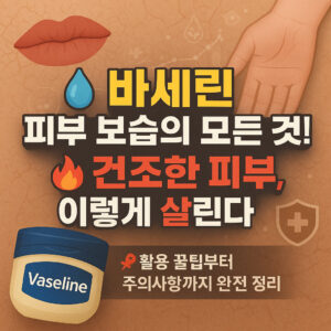 바세린 피부 보습 효과와 활용 꿀팁 Vaseline’s Skin Moisturizing Effects and Handy Tips