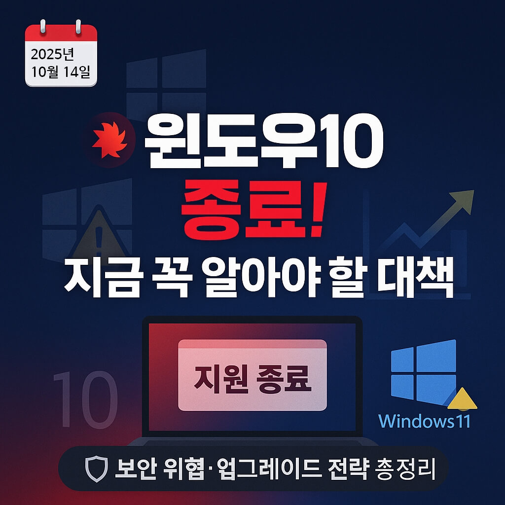 윈도우10 종료 지금 꼭 알아야 할 대책 총정리