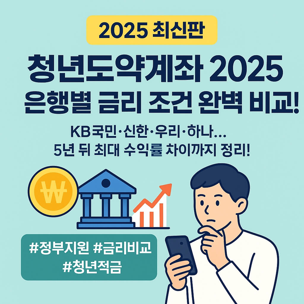 청년도약계좌 2025 은행별 금리 조건 비교