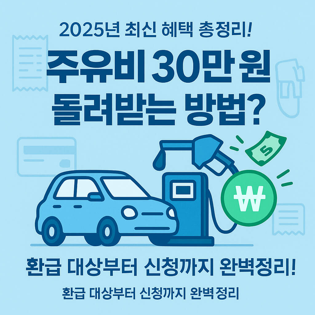 [2025 최신] 주유비 30만원 환급 대상과 신청 총정리