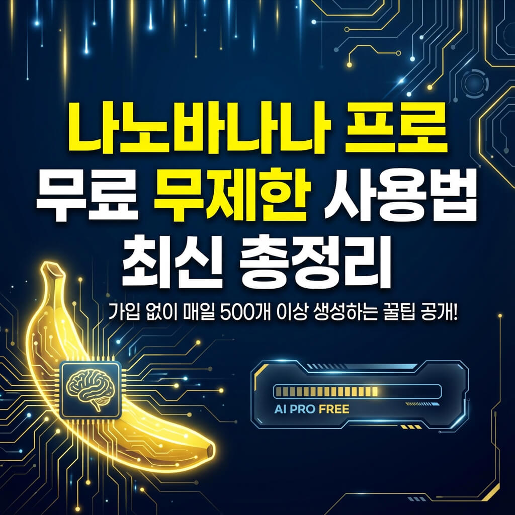 나노바나나 프로 무료 무제한 사용법 최신 총정리