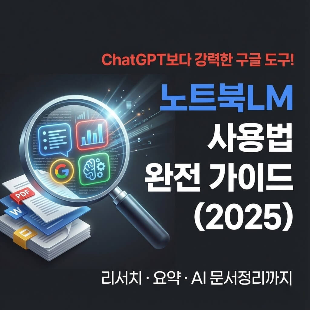 노트북LM 사용법 완전 가이드(2025): 리서치·요약·AI 정리 활용법